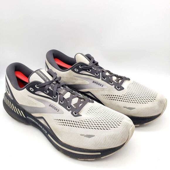 BROOKS Adrenaline GTS 23 Running Shoes Men's 14 Gray Sneakers 1103912E065 - Picture 3 of 9